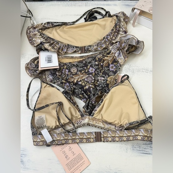 Spell and The Gypsy Oasis Trifecta Bikini 3 pieces 2 tops and one bottom size s - Picture 11 of 12